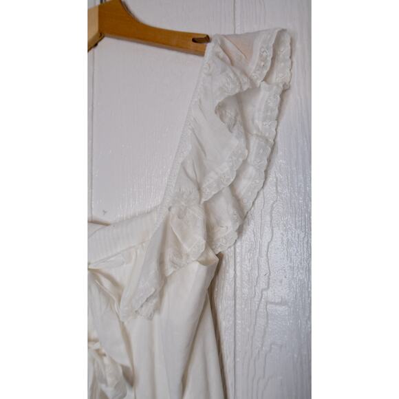 REFORMATION 'Tide' Ivory Cotton Maxi Dress US 12 NWT - Picture 8 of 14